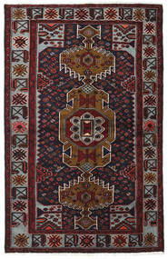 Hamadan Matta 132X208 Mörkröd/Röd Ull, Persien/Iran Carpetvista