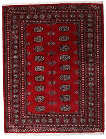  パキスタン ブハラ 3Ply 絨毯 146X188 ウール ダークレッド/レッド 小 Carpetvista