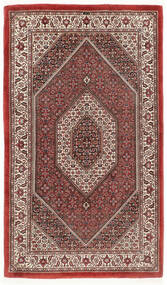 115X193 Alfombra Oriental Bidjar Con Seda Rojo/Marrón ( Persia/Irán)