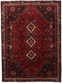  Oosters Shiraz Vloerkleed 230X306 Donkerrood/Rood Wol, Perzië/Iran Carpetvista