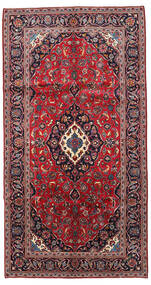 148X281 Tapis Kashan D'orient Rouge/Violet Foncé (Laine, Perse/Iran) Carpetvista