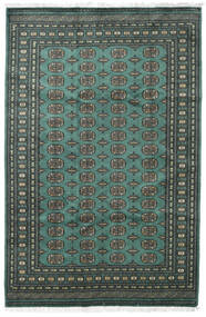 絨毯 パキスタン ブハラ 2Ply 185X282 グリーン/ダークグレー (ウール, パキスタン)