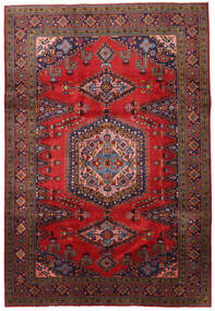 Wiss Teppich 213X316 Rot/Dunkelrosa Wolle, Persien/Iran Carpetvista