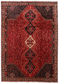 Tapete Persa Shiraz 225X316 Vermelho/Vermelho Escuro (Lã, Pérsia/Irão)