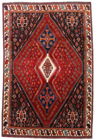 Tappeto Orientale Ghashghai 208X317 Rosso/Rosso Scuro (Lana, Persia/Iran)