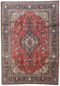 絨毯 ペルシャ タブリーズ 210X297 レッド/茶色 (ウール, ペルシャ/イラン)