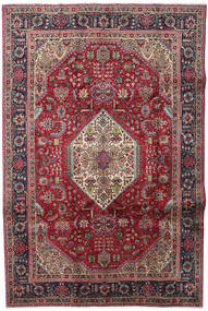 絨毯 ペルシャ タブリーズ 197X293 レッド/ダークレッド (ウール, ペルシャ/イラン)