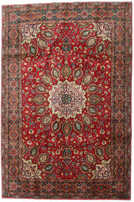  Persisk Tabriz Matta 205X304 Röd/Mörkgul (Ull, Persien/Iran)