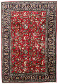  Tabriz Χαλι 203X295 Περσικό Μαλλινο Κόκκινα/Σκούρο Κόκκινο Carpetvista