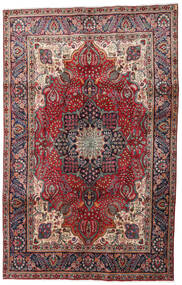 Tapete Persa Tabriz 190X295 Vermelho/Vermelho Escuro (Lã, Pérsia/Irão)