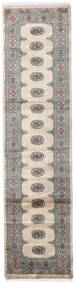 絨毯 オリエンタル パキスタン ブハラ 3Ply 79X315 廊下 カーペット グレー/ベージュ (ウール, パキスタン)