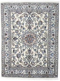 Nain Teppich 145X191 Grau/Hellgrau Wolle, Persien/Iran Carpetvista
