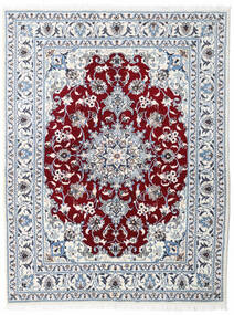  Orientalsk Nain Teppe 147X193 Grå/Mørk Rød Ull, Persia/Iran Carpetvista
