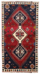 98X185 Χαλι Ghashghai Ανατολής Σκούρο Κόκκινο/Σκούρο Μωβ (Μαλλί, Περσικά/Ιρανικά) Carpetvista