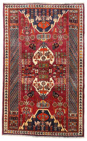 112X180 Tapis Ghashghaï D'orient Rouge/Rouge Foncé (Laine, Perse/Iran) Carpetvista
