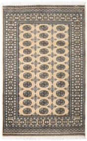 絨毯 オリエンタル パキスタン ブハラ 2Ply 123X193 ベージュ/グレー (ウール, パキスタン)
