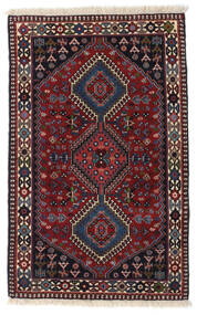  Persischer Yalameh Teppich 85X135 Dunkelrosa/Dunkelrot (Wolle, Persien/Iran)