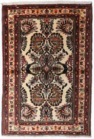 Hamadan Rug 102X152 Brown/Beige Wool, Persia/Iran Carpetvista
