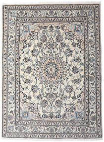 絨毯 ペルシャ ナイン 151X202 ベージュ/グレー (ウール, ペルシャ/イラン)
