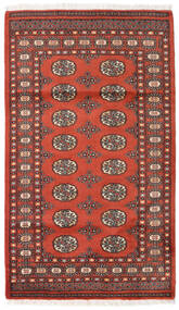  Orientalsk Pakistan Bokhara 2Ply Teppe 95X162 Rød/Brun Ull, Pakistan Carpetvista