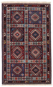 絨毯 オリエンタル ヤラメー 80X135 ダークピンク/レッド (ウール, ペルシャ/イラン)
