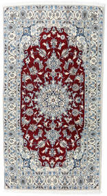 114X210 Tappeto Nain Orientale Grigio/Rosso Scuro (Lana, Persia/Iran) Carpetvista