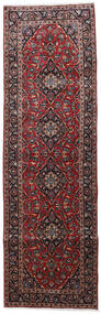 91X302 Keshan Orientalisk Hallmatta Röd/Mörkröd (Ull, Persien/Iran) Carpetvista