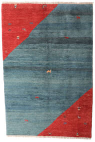  Persischer Gabbeh Rustic Teppich 203X305 Blau/Rot (Wolle, Persien/Iran)