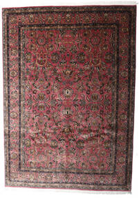  Kashan Indiai 248X347 Gyapjúszőnyeg Piros/Barna Nagy Carpetvista