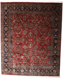 絨毯 カシャン インド 247X298 ダークレッド/レッド (ウール, インド)