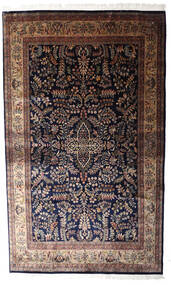 193X317 Keshan Indo Rug Oriental Dark Pink/Brown (Wool, India) Carpetvista