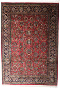 Keshan Indisch Teppich 196X285 Rot/Dunkelrot Wolle, Indien Carpetvista