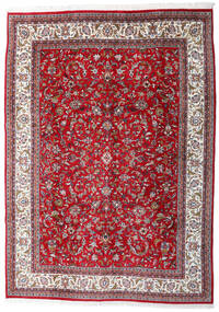  240X345 Sarough Indisch Teppich Rot/Grau Indien Carpetvista