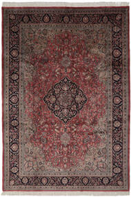 Keshan Indisch Teppich 247X355 Schwarz/Dunkelrot Wolle, Indien Carpetvista