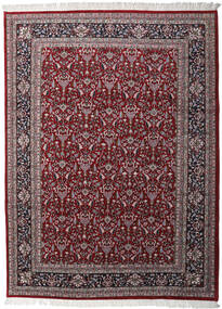Tapete Kashan Indo 256X349 Vermelho/Vermelho Escuro Grande (Lã, Índia)
