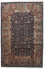  Oriental Keshan Indo Rug 237X362 Brown/Dark Grey Wool, India Carpetvista