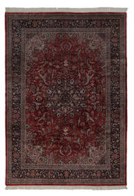  Keshan Indo Χαλι 241X350 Μαλλινο Μαύρα/Σκούρο Κόκκινο Μεγάλο Carpetvista