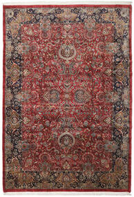 絨毯 カシャン インド 253X360 レッド/茶色 大きな (ウール, インド)