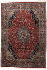Keshan Indisch Teppich 247X350 Dunkelrot/Rot Wolle, Indien Carpetvista