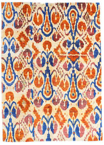 169X236 Sari Puur Zijde Vloerkleed Modern Beige/Oranje (Zijde, India) Carpetvista