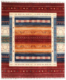 246X289 Tapis Shabargan Moderne Rouge/Beige (Laine, Afghanistan) Carpetvista