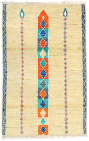  Moroccan Berber - Afghanistan 113X182 Wool Rug Yellow/Beige Small Carpetvista
