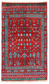 107X182 Moroccan Berber - Afghanistan Rug Modern Red/Dark Red (Wool, Afghanistan) Carpetvista