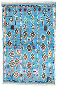 絨毯 Moroccan Berber - Afghanistan 88X132 ブルー/ダークグレー (ウール, アフガニスタン)
