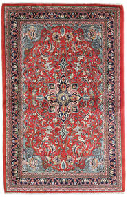 108X165 Sarouk Fine Rug Oriental Red/Grey (Wool, Persia/Iran) Carpetvista