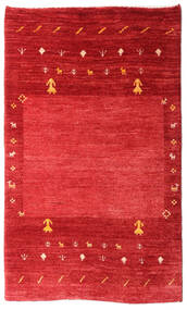 78X130 Tapis Loribaft Fine Persan Moderne Rouge/Rouge Foncé (Laine, Perse/Iran) Carpetvista