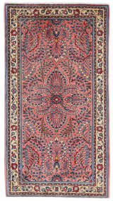  70X126 Sarough Vloerkleed Rood/Grijs Perzië/Iran Carpetvista