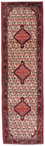 絨毯 オリエンタル ハマダン 80X270 廊下 カーペット レッド/ダークレッド (ウール, ペルシャ/イラン)