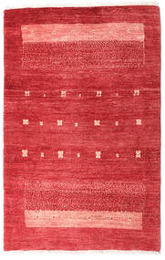 Loribaft Fine Persisch Teppich 83X130 Rot/Rosa Wolle, Persien/Iran Carpetvista