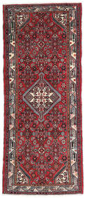 絨毯 ハマダン 75X185 廊下 カーペット レッド/ダークレッド (ウール, ペルシャ/イラン)
